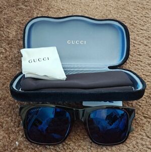 Gucci Blue Lens Sunglasses with Case